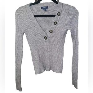 Women’s Forever 21 Ribbed V- Neck Button Cardigan SMALL